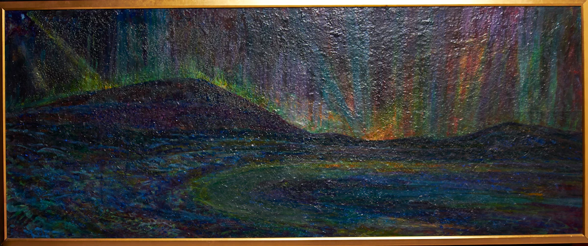 David Drum, Northern Lights, laid down on board