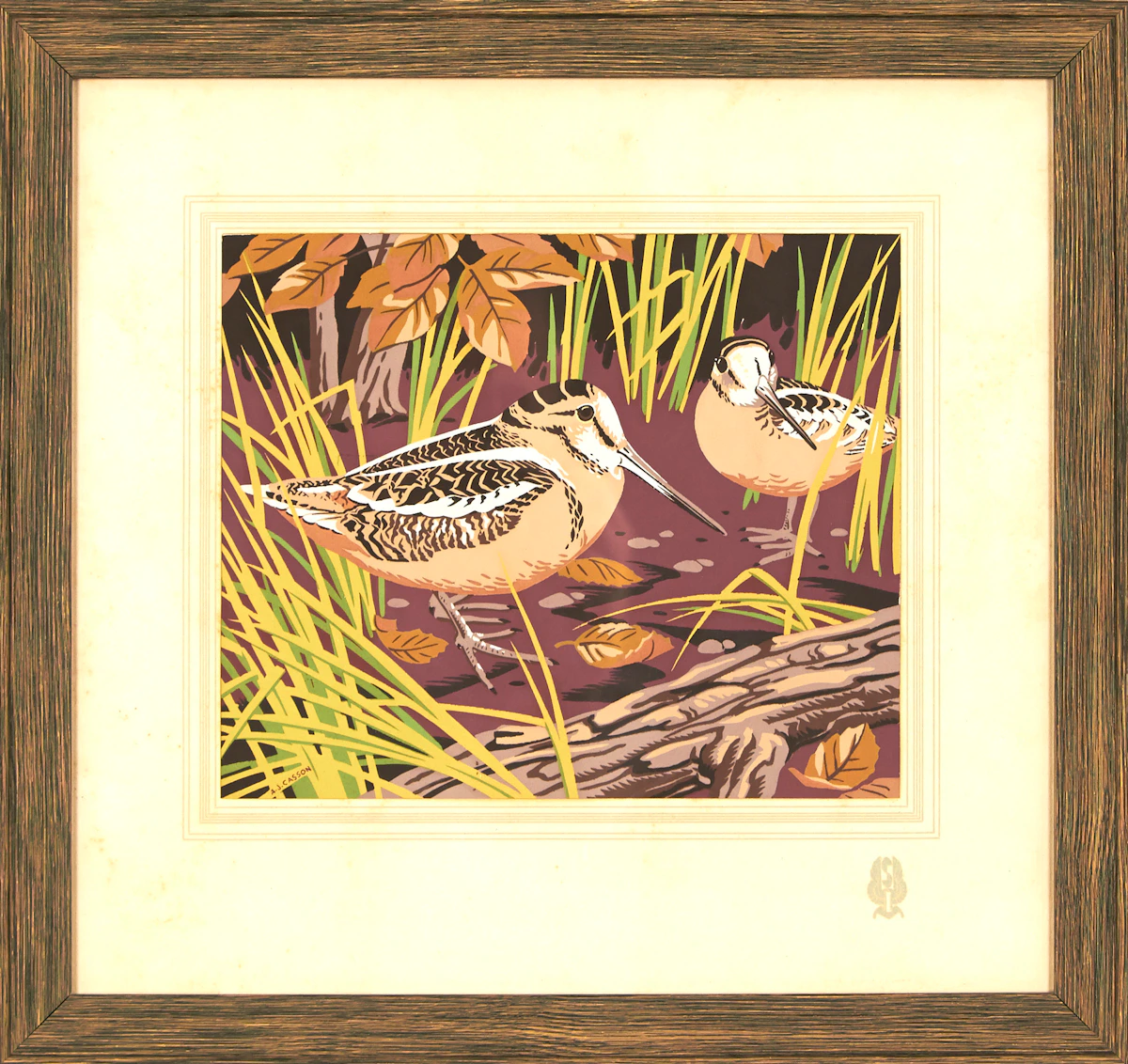 Alfred Joseph Casson, Two Birds , serigraph
