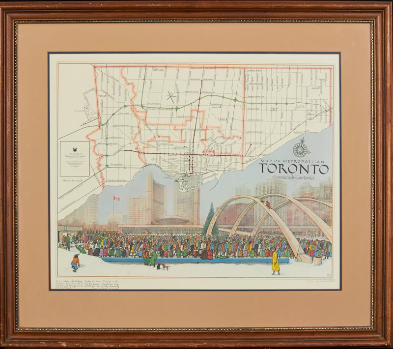 William Kurelek, Map of Metropolitan Toronto