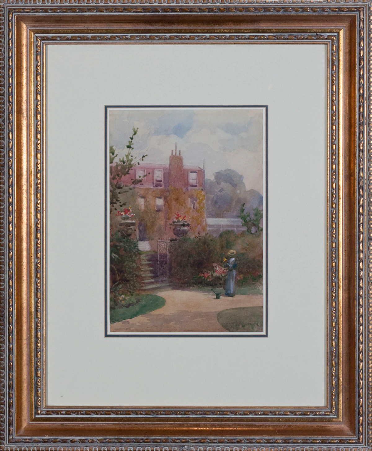 Frederic Marlett Bell-Smith, Garden at Gad’s Hill, watercolour, 1897