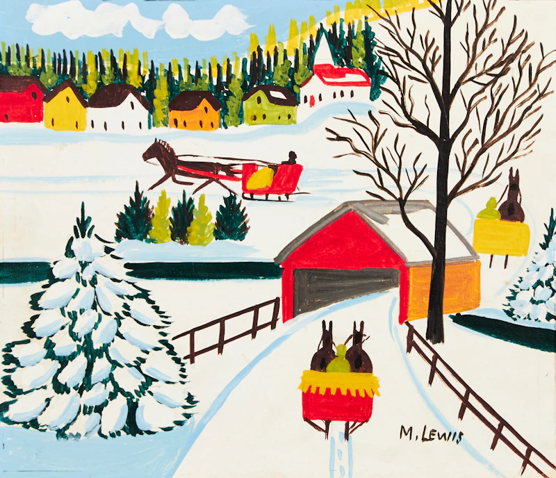 Maud Lewis, Winter Sleigh Ride