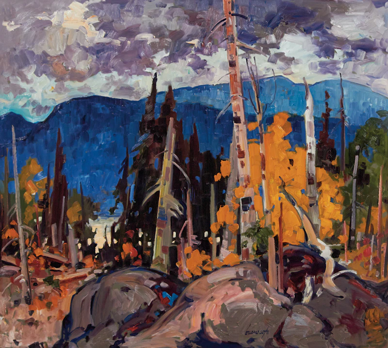 Bruno Côté, Lac de Ha-Ha, oil on board - view 2