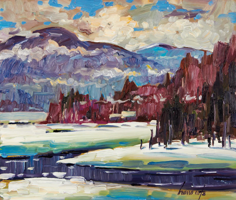 Bruno Côté, Nippy Afternoon, oil on board - view 2