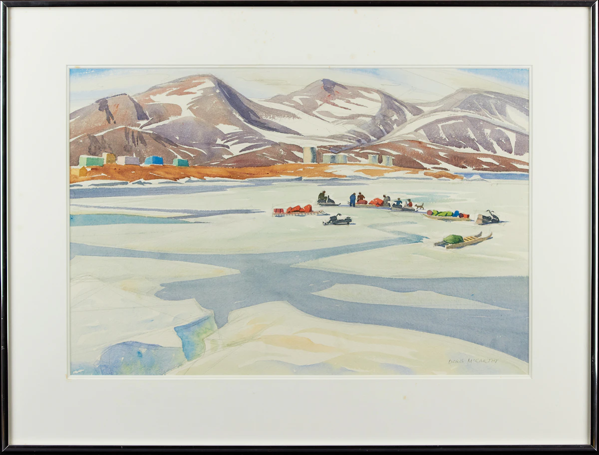 Doris Jean McCarthy, Packing for the Canoe Trip, 1981, watercolour