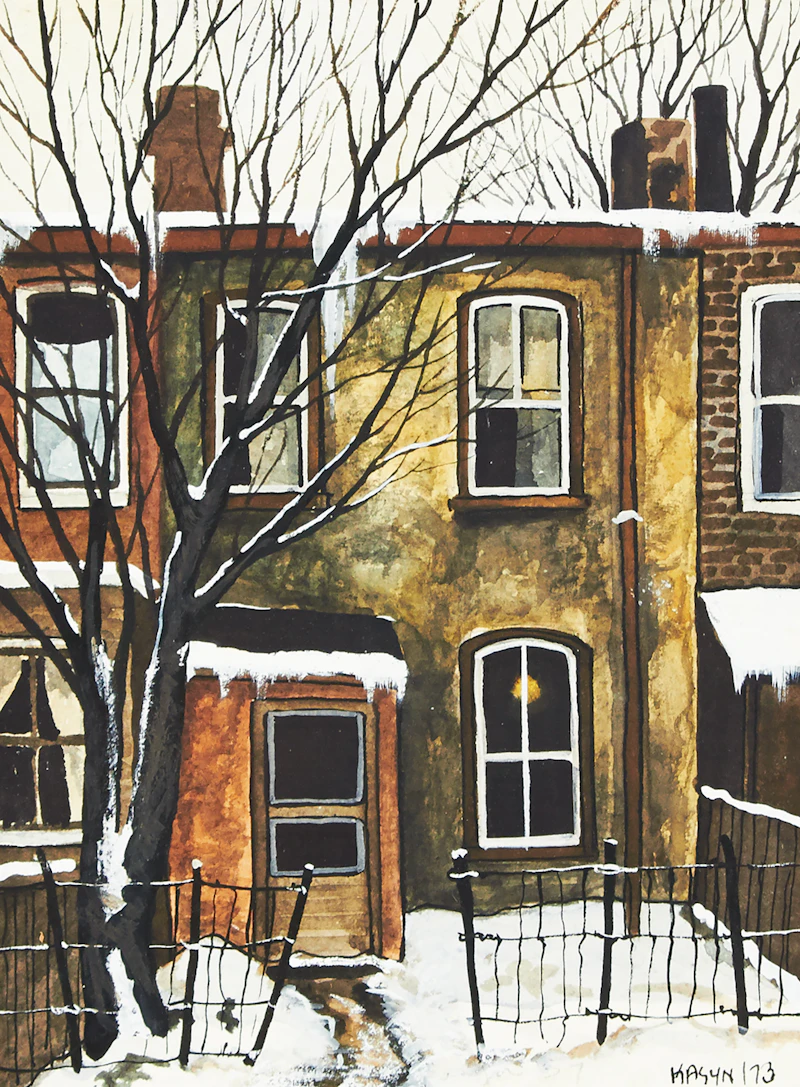 John Kasyn, On Lisgar Street, watercolour, 1973 - view 2