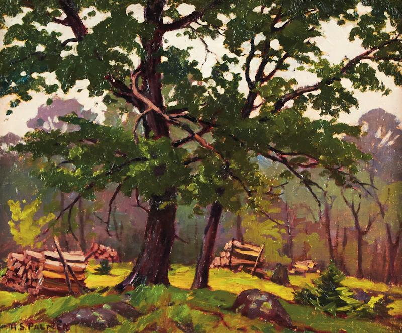 Herbert Sidney Palmer, June Morning, oil on canvas - view 2
