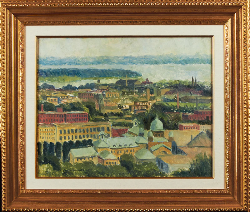 Fanny Wiselberg, View of Motherhouse, oil on board - view 2