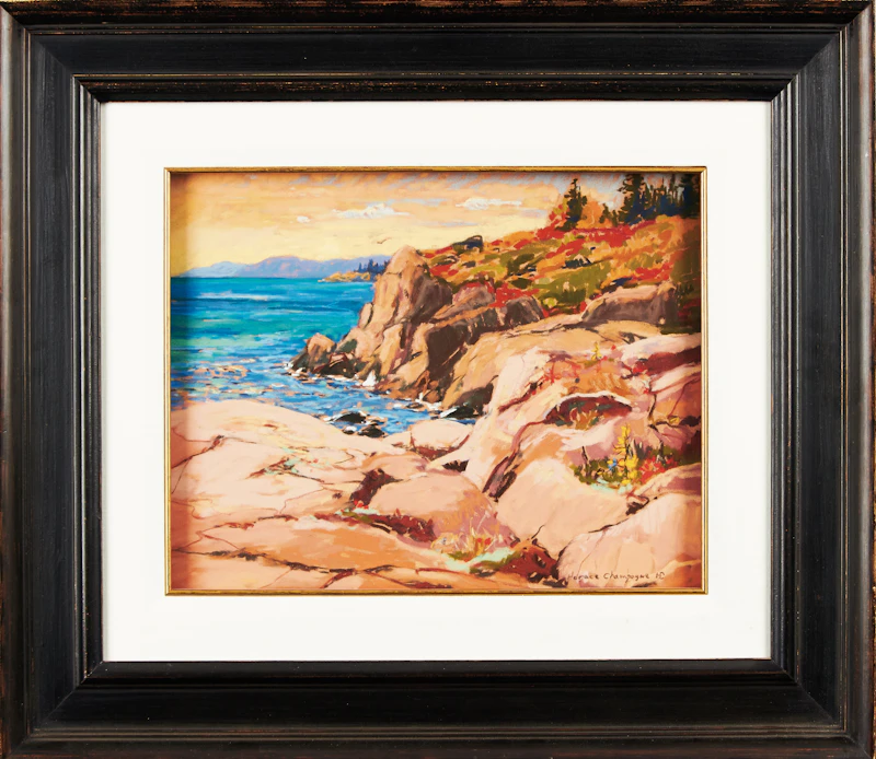 Horace Champagne, Pink Granite Cliffs At Cap Bon Desire (Near Tadoussac, Quebec), 1997