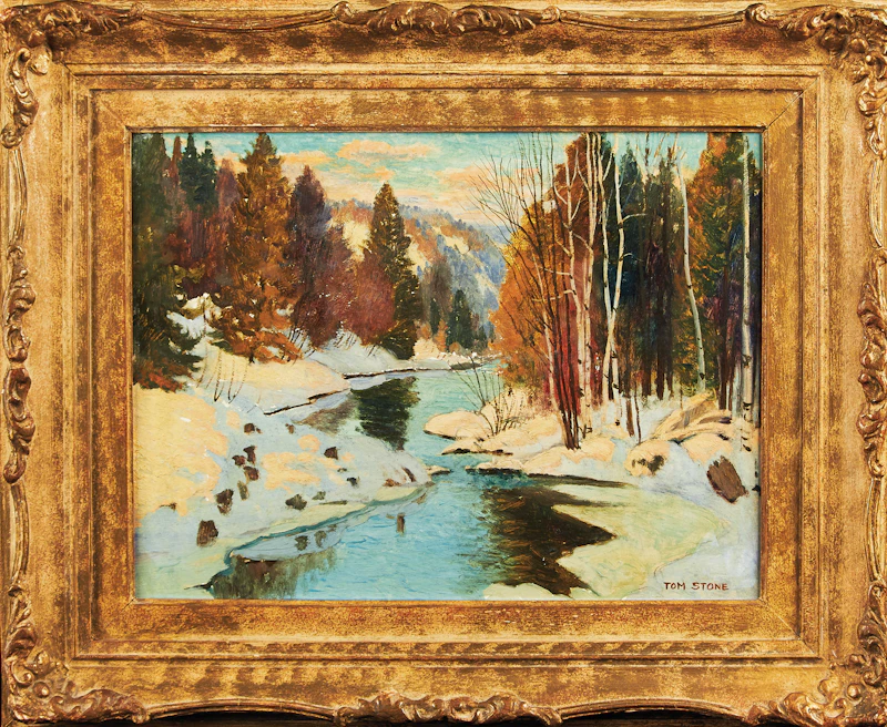 Broken Ice, Near Belfountain by Thomas Albert Stone