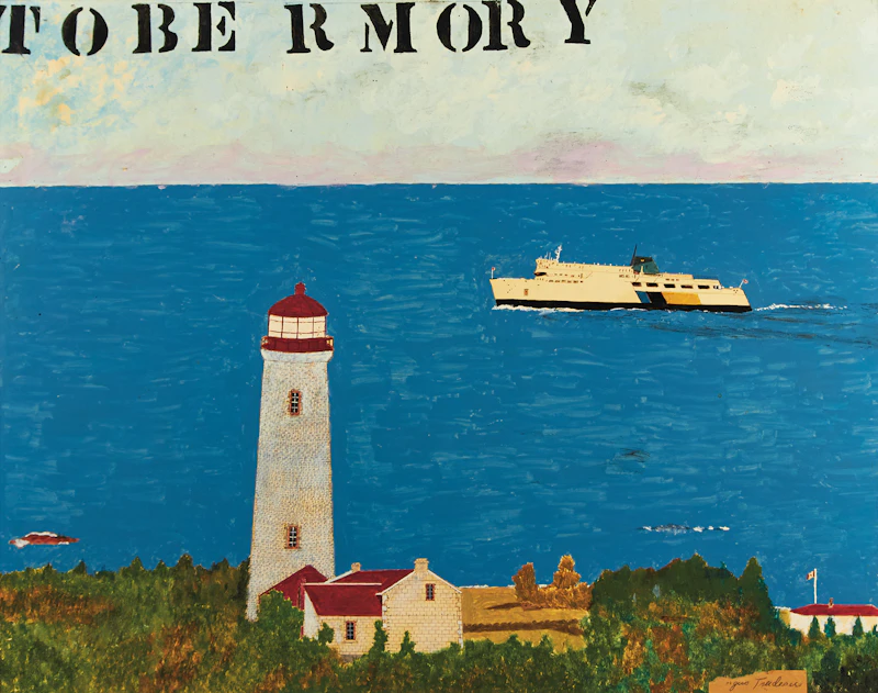 Angus Trudeau, Tobermory, 1977, mixed media on card - view 2