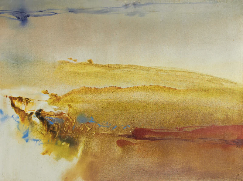 Raymond Victor Cattell, Time Tracks to the Left, 1977, acrylic on canvas - view 2