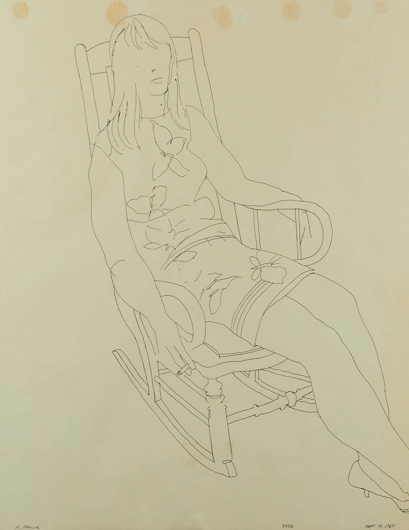 M. Crouse, Satie, ink, 1965 - view 2