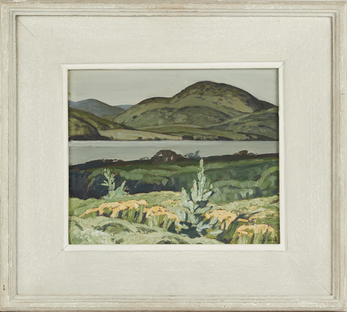 Alfred Joseph Casson, Lake La Peche - Quebec, oil on board