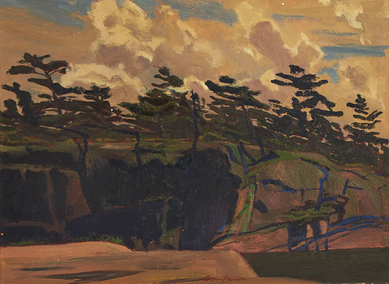 Charles Fraser Comfort, Shoreline, Georgian Bay, oil on board - view 2
