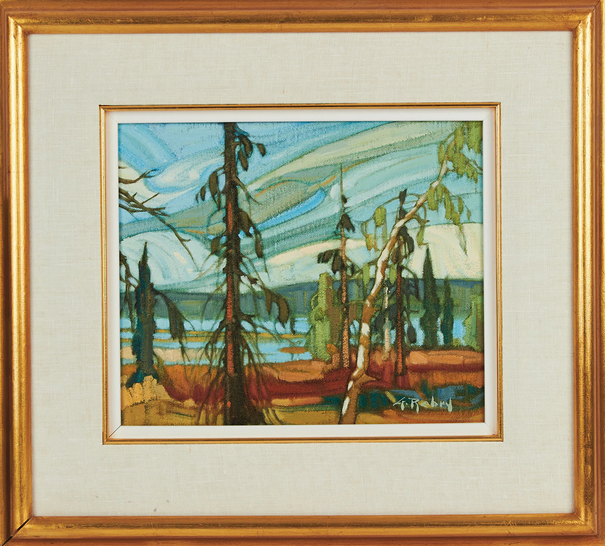 Gaston Rebry, Au bord d’un marecage, oil on canvas, 1991