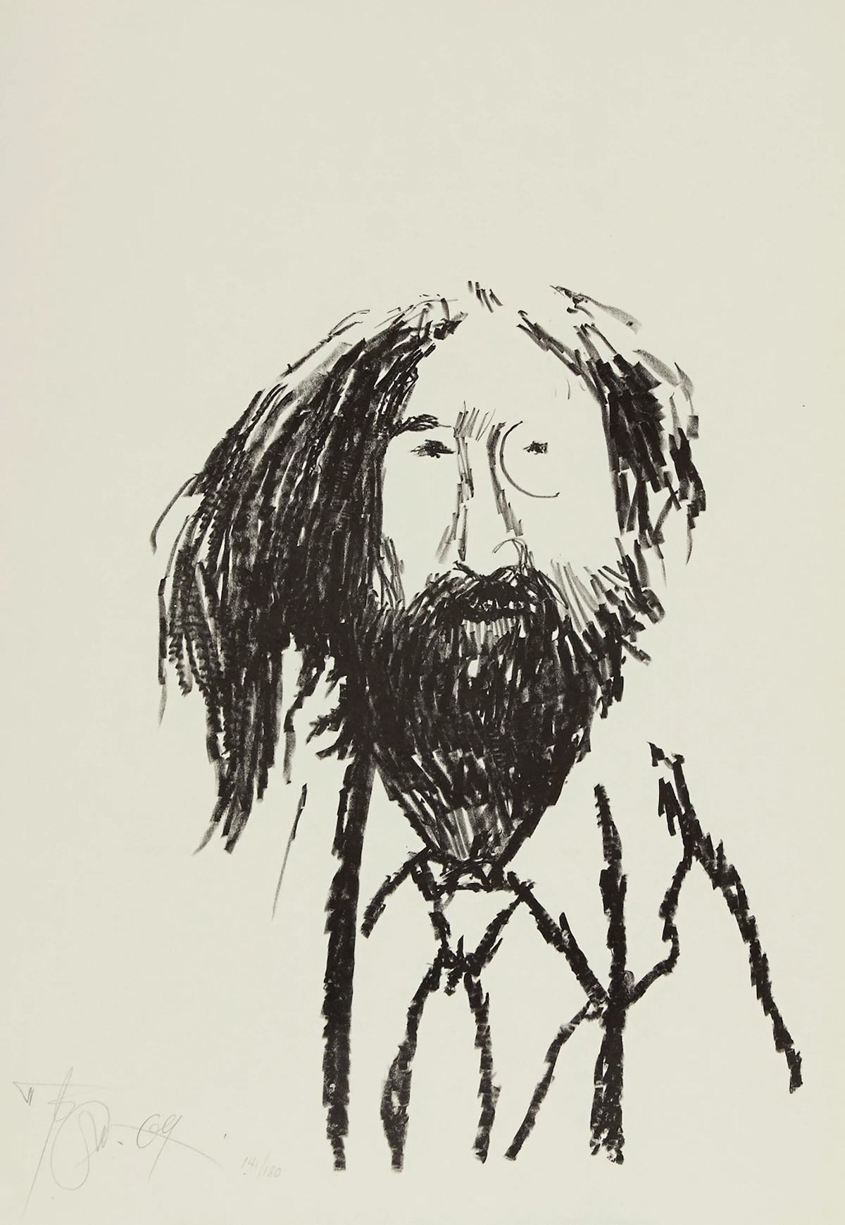 Harold Barling Town, John Lennon, lithograph, 1969