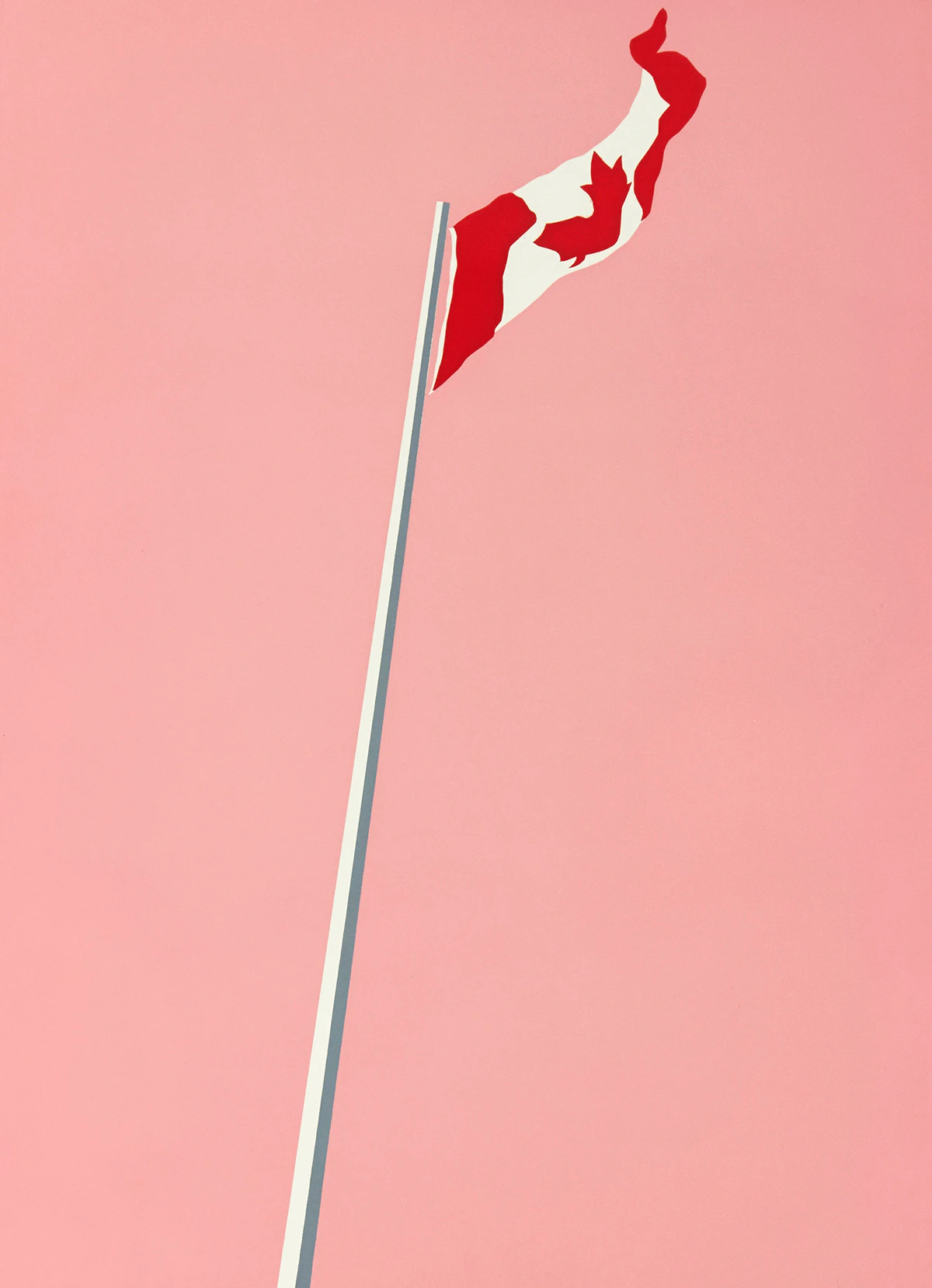 Charles Pachter, The Printed Flag, silkscreen, 1981