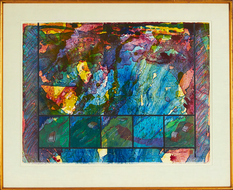 Don Holman, Untitled, lithograph and mixed media, 1978 - view 2