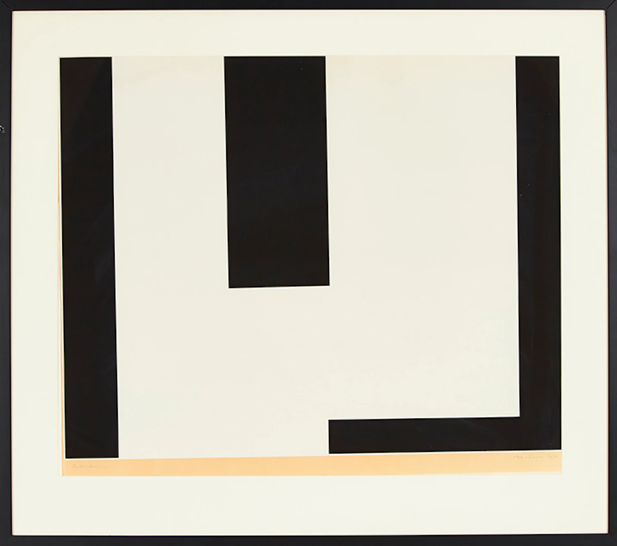 Guido Molinari, Quadrinoir, silkscreen, 1955-1967
