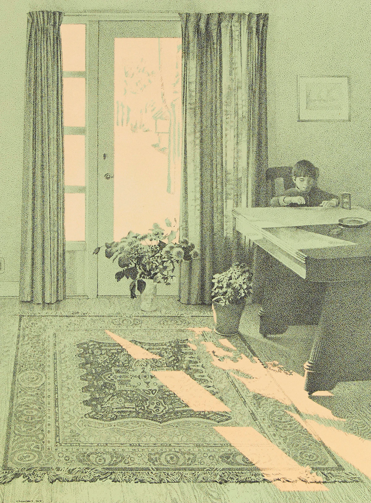 Jack Chambers, Diego Drawing, lithograph