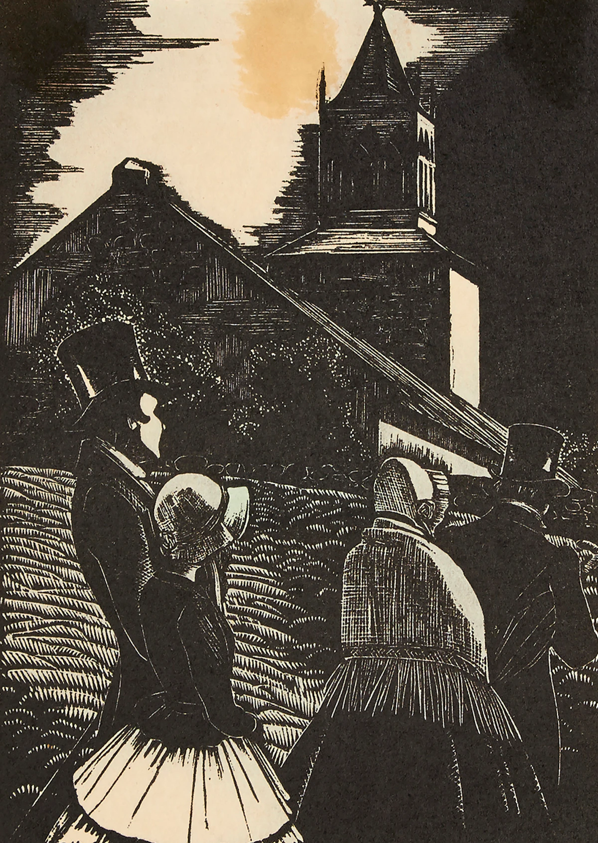 Walter Joseph Phillips, Five Christmas Cards containing Engravings , engravings