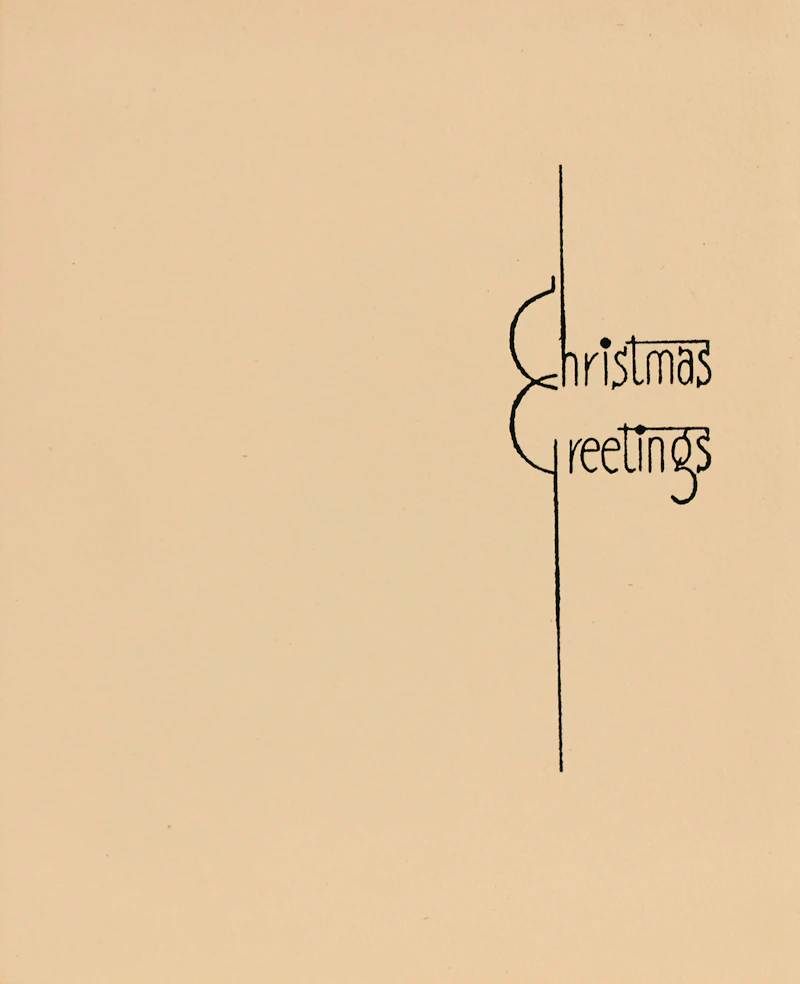 Walter Joseph Phillips, Five Christmas Cards containing Engravings , engravings - view 8