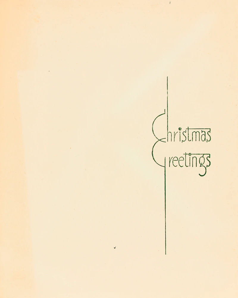 Walter Joseph Phillips, Five Christmas Cards containing Engravings , engravings - view 11
