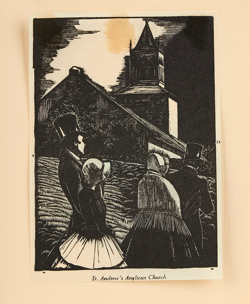 Walter Joseph Phillips, Five Christmas Cards containing Engravings , engravings - view 14