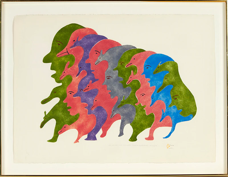 Irene Avaalaaqiaq Tiktaalaaq, All Different Thoughts, stencil, 1978 - view 1