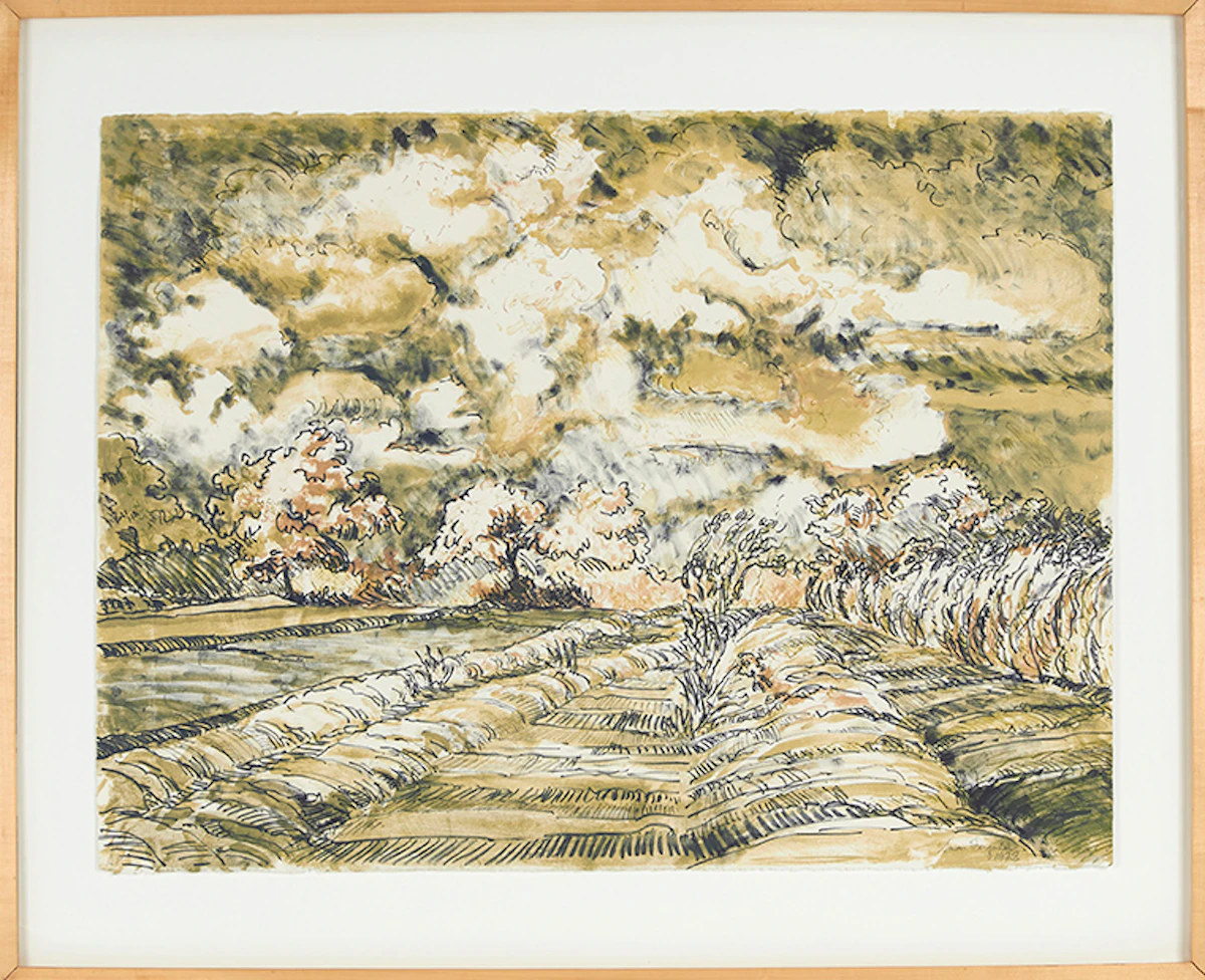 Susan Farquhar, Landscape, lithograph, 1978