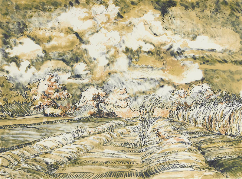 Susan Farquhar, Landscape, lithograph, 1978 - view 2