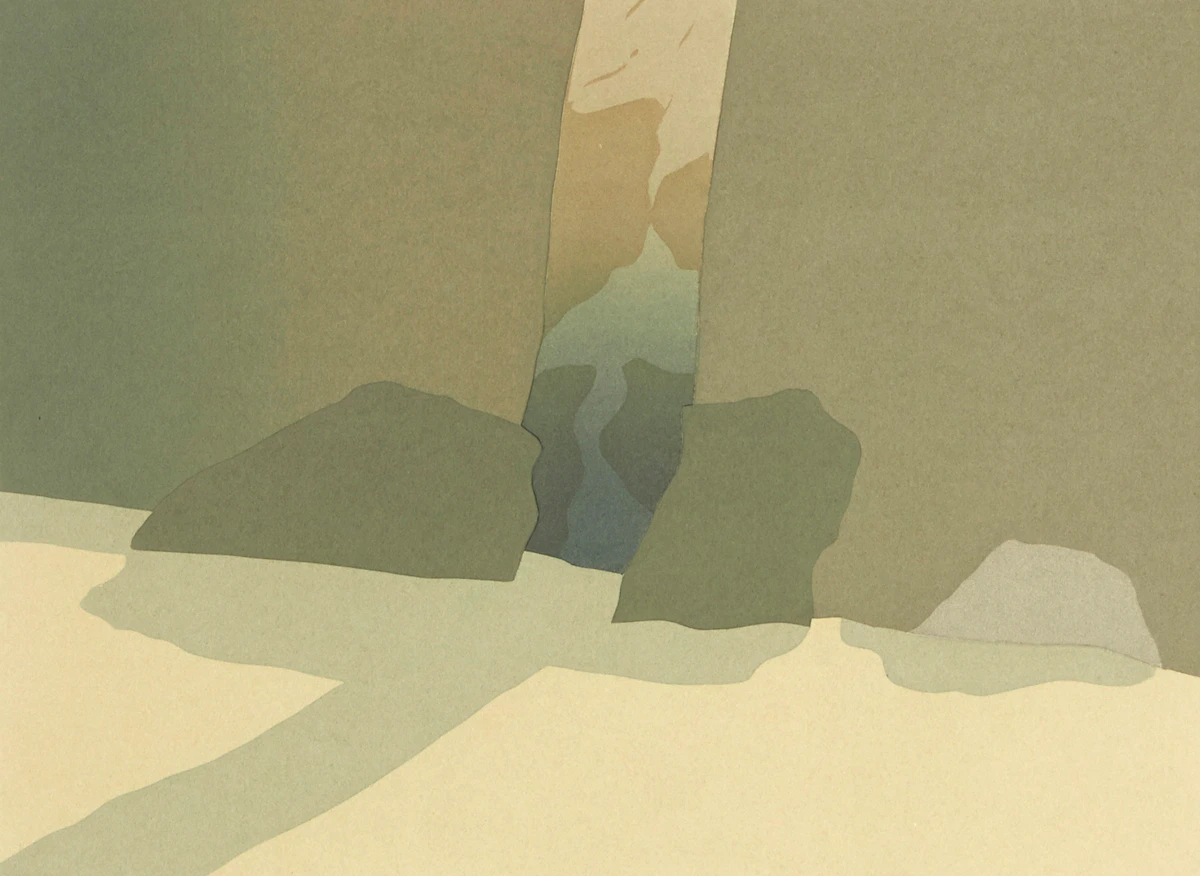Toni Onley, Nara, Japan, serigraph