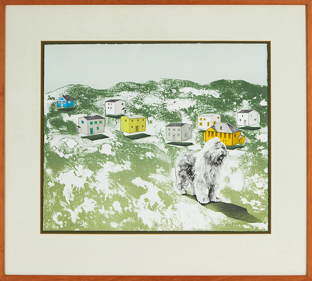 Alexandra Haeseker, See Level, lithograph, 1977