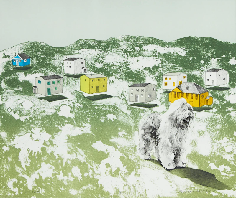 Alexandra Haeseker, See Level, lithograph, 1977 - view 2