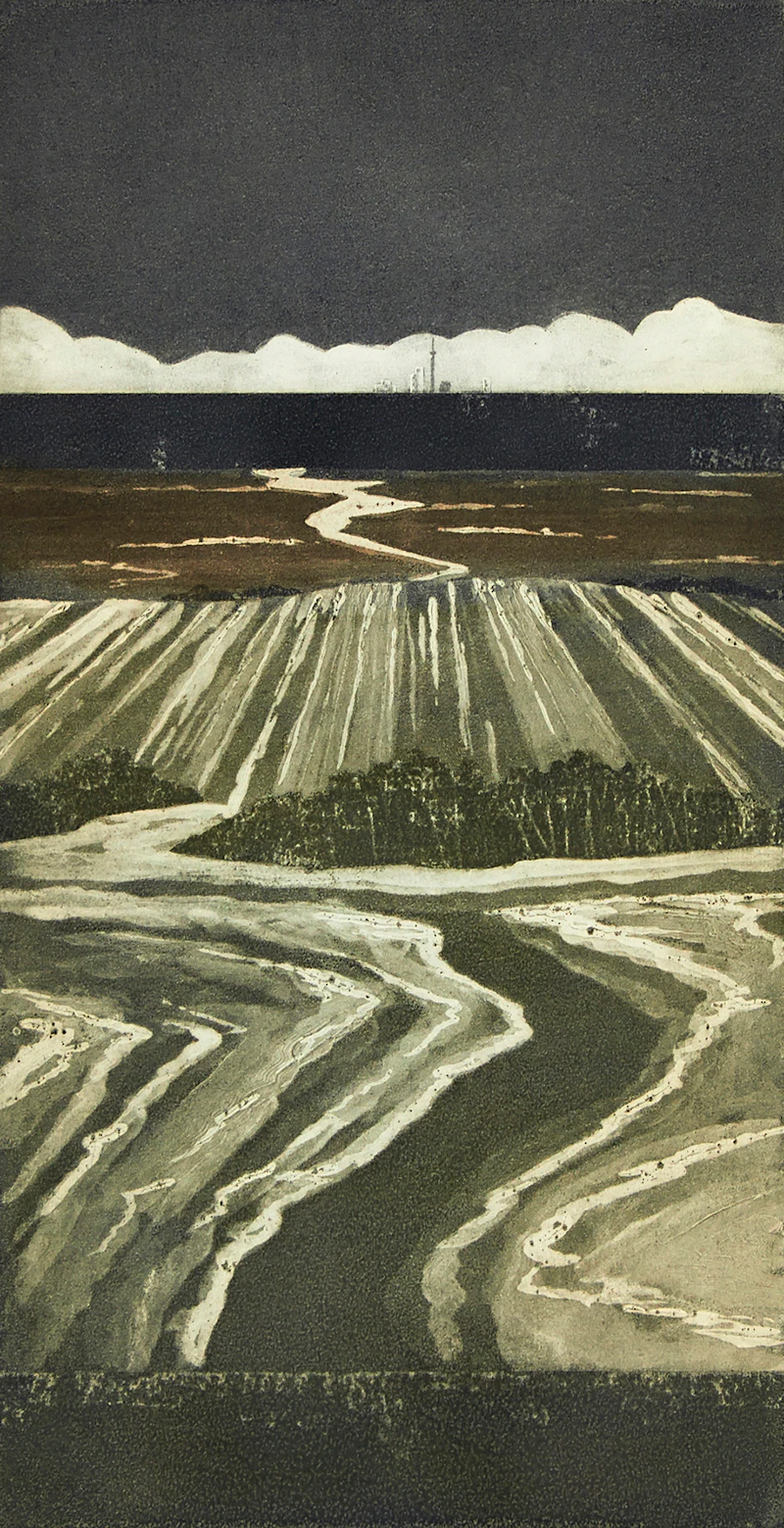 Doug Forsythe, East-West Series C, etching - view 1