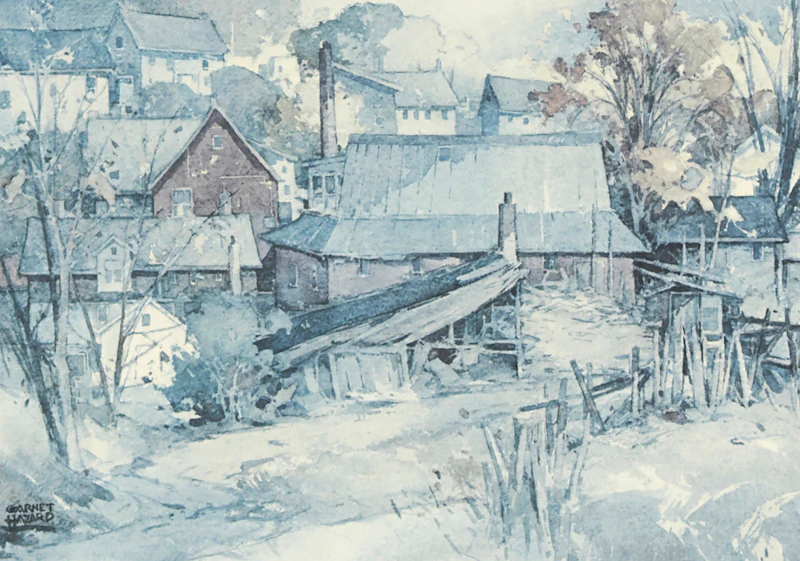 William Garnet Hazard, Harbour Morning; Village Mill