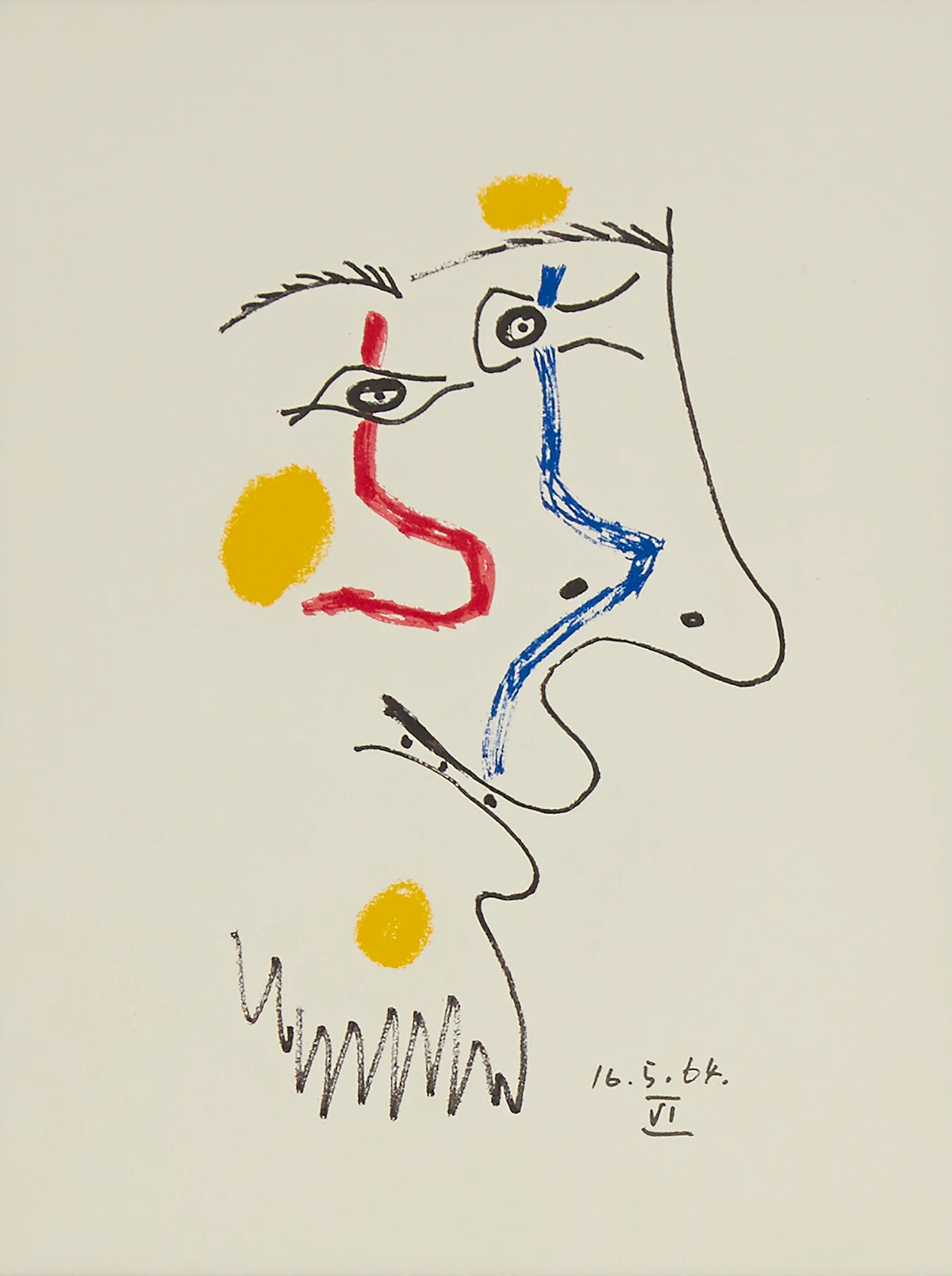 Pablo Picasso, Le Gout du Bonheur (16.5.64 VI), lithograph, 1970