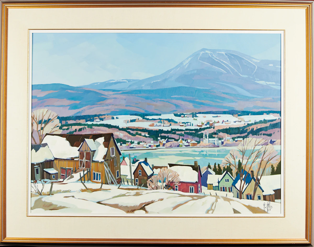 St. Gilles, Journée froide, janvier, oil on canvas, 1987