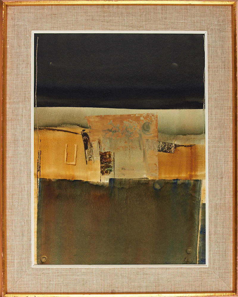 Raymond Victor Cattell, The Marked Stone, mixed media on board - view 2