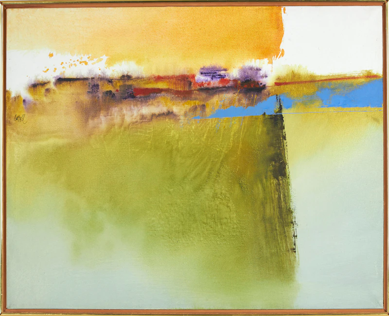 Raymond Victor Cattell, Untitled, acrylic on canvas, 1980 - view 2