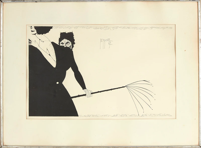 Martin Berkovitz, Adventures of an Old Lady #3, ink drawing, 1967 - view 2