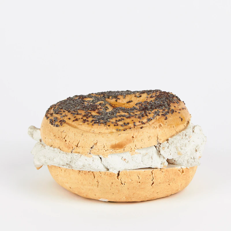 Poppy Seed Bagel and Cream Cheese by David James Gilhooly