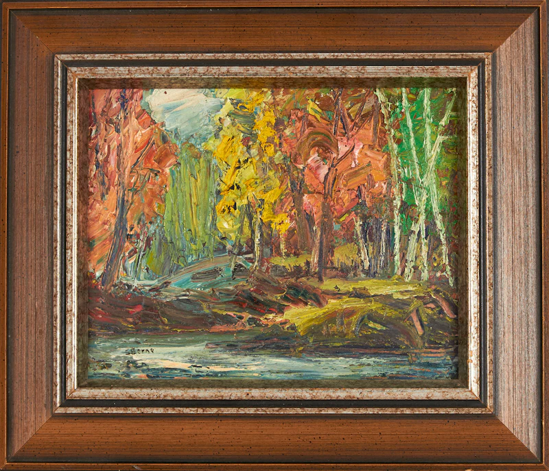 Sidney Berne, Fall Landscape, oil on board - view 2