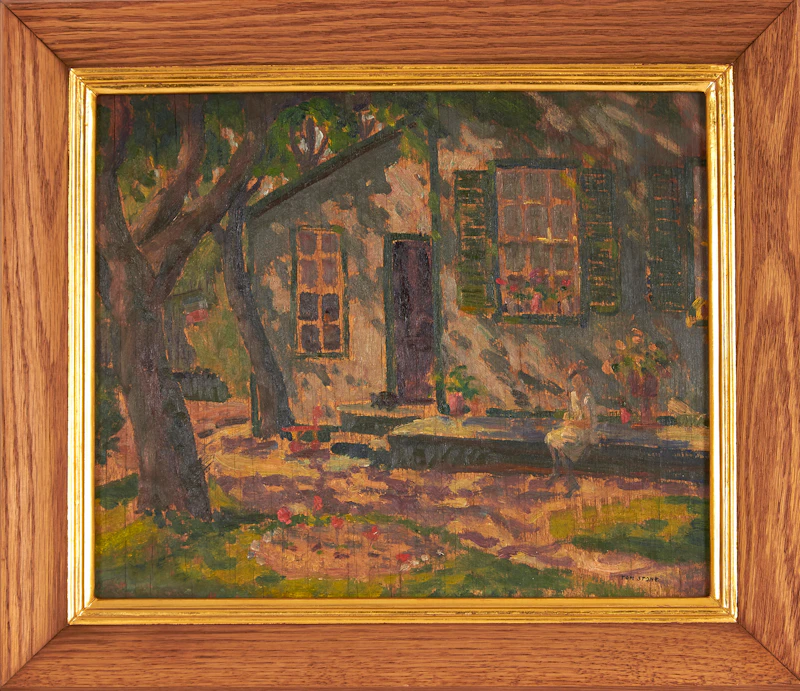 Thomas Albert Stone, Sitting in the Garden, oil on board - view 2