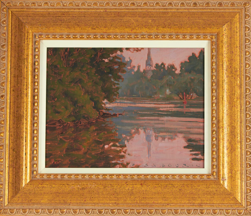 Real Sabourin, St. Antoine, bleu d’été (St-Antoine-sur-Richelieu), oil on board, 1999 - view 2