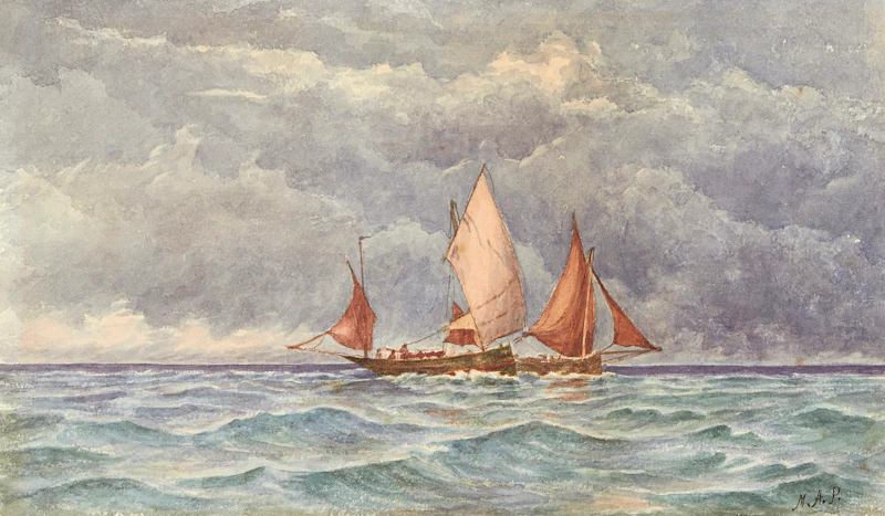 Ships at Sea by Canadian School