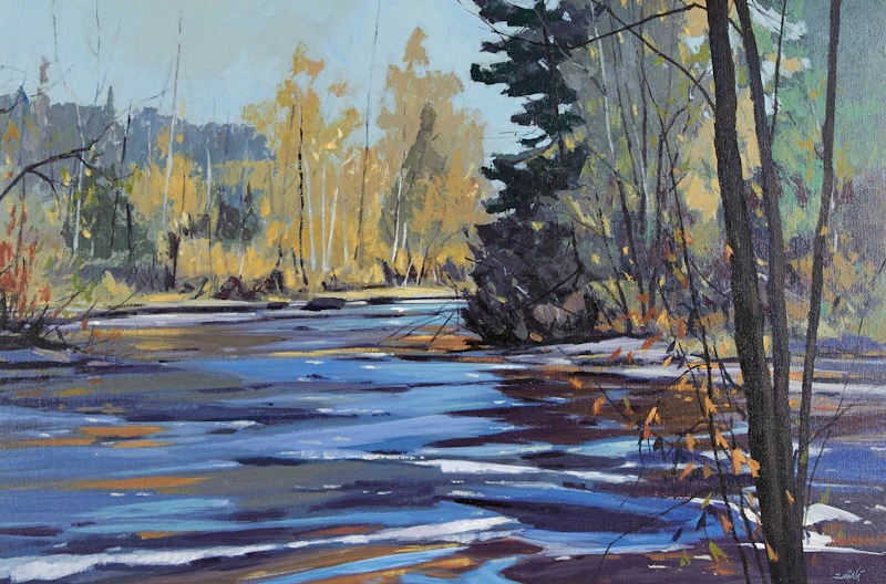 Madawaska Blue and Gold by Donald Appelbe Smith