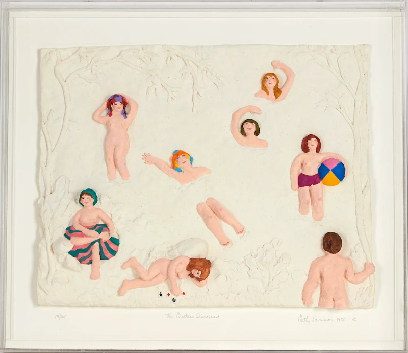 Betty Davison, The Bathers Discovered, cast paper, 1980 - view 2