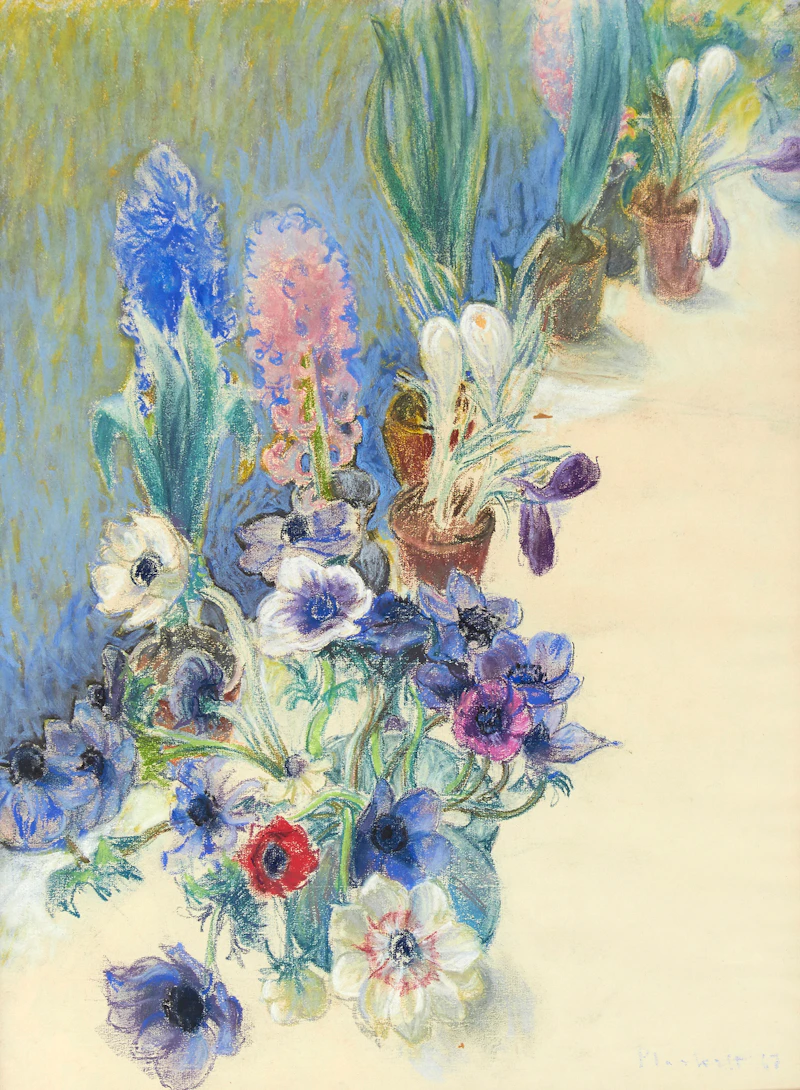 Potted Flowers by Joseph Francis Plaskett