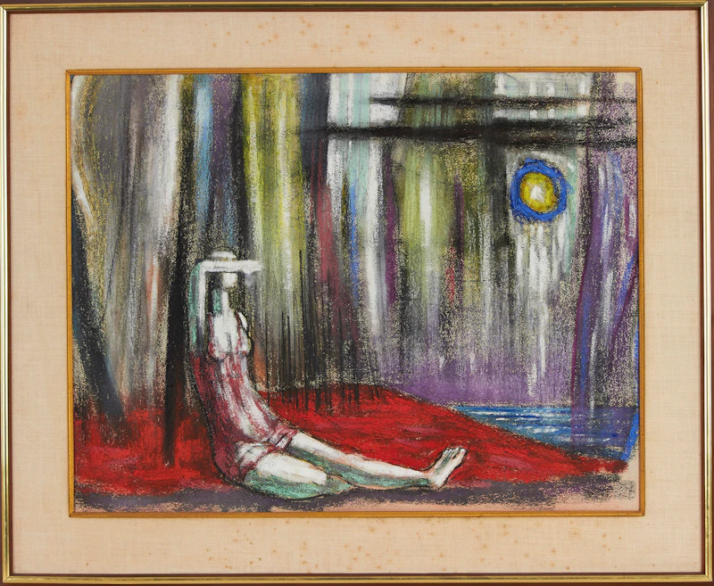 Miller Gore Brittain, Northern Lights, oil pastel on paper - view 2